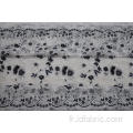 Tissu en coton et polyester Burn Out Lace